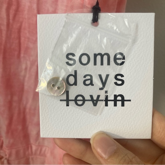 NWT New Some Days Lovin marble tie dye pink jumpsuit Jumper XS - Picture 10 of 15